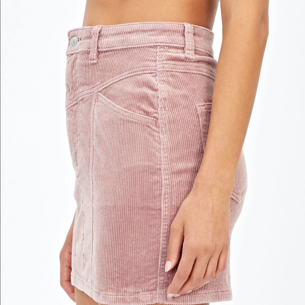 Glassons Panelled Cord Mini Skirt - Picture 3 of 8